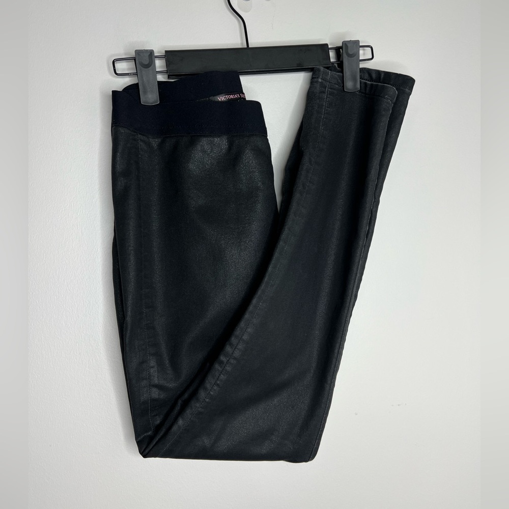 Victoria’s Secret matte metallic shiny pant/leggings. Size 4. Minimal stretch. - Picture 2 of 7
